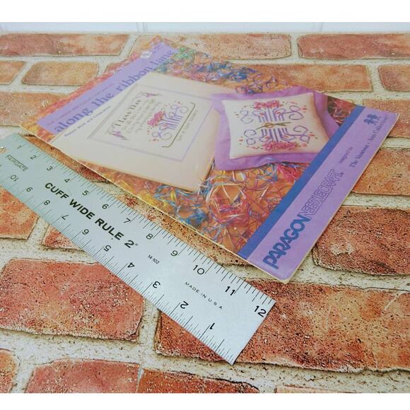 Along the Ribbon Lane - Vtg 1984 - Wedding Cross Stitch Sampler Vanessa-Ann Coll - Picture 6 of 7